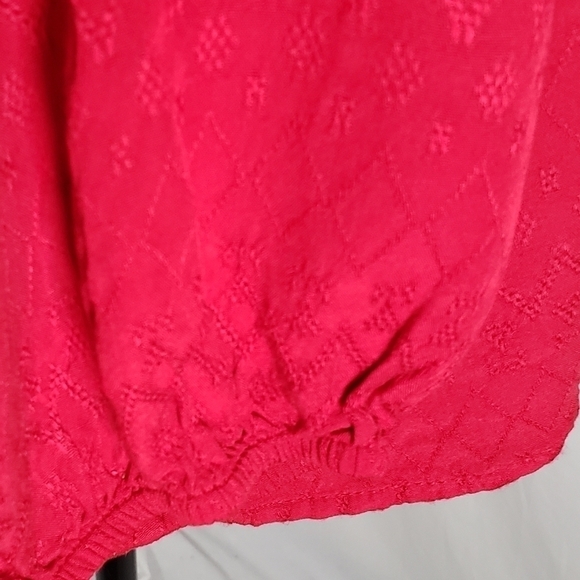 Style & Co Red Loose fitted Blouse Sz XL - Picture 6 of 10